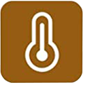 Heat therapy function icon